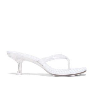 Jeffrey Campbell Slide Sandal 6M, Clear
